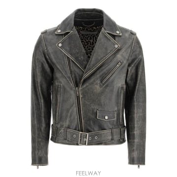 (해외배송) 골든구스 Golden Goose 디럭스 브랜드 지퍼 바이커 재킷 GMP00297P000647