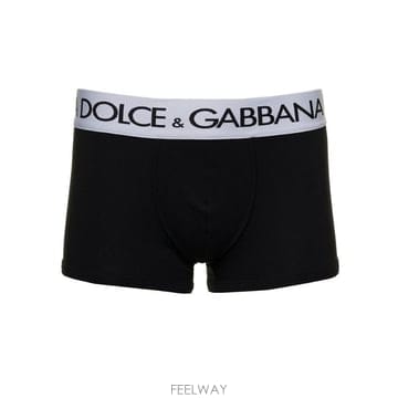 (해외배송) 돌체앤가바나 Dolce Gabbana 로고 허리 밴드 박서 M4B97JONN97