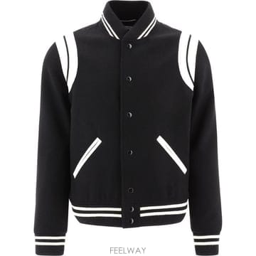(해외배송) 생로랑 Saint Laurent 스냅 버튼 테디 보머 재킷 354718Y180W