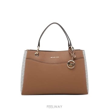 26 FW Michael Michael Kors 로고 프린트 페블 레더 숄더 백 30T6GX5L8B TP45