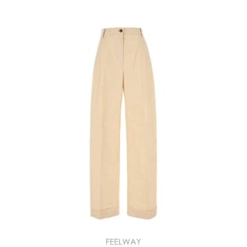(해외배송) 메종 키츠네 메종 키츠네 로고 자수 와이드 레그 팬츠 MW01103WW0102