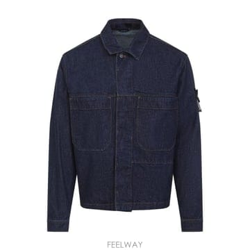 (해외배송) 스톤아일랜드 Stone Island 로고 패치 데님 재킷 K2S15Q100027S00J7