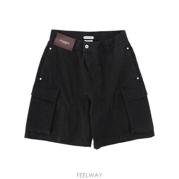 (해외배송) JW앤더슨 JW 앤더슨 로고 패치 카고 반바지 SR0129