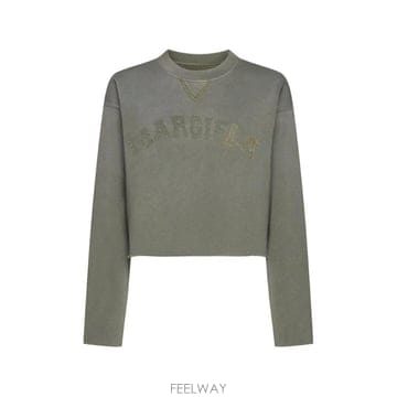(해외배송) 메종마르지엘라 Maison Margiela 로고 패치 크롭 스웨트셔츠 S51GU0123S2558