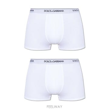 (해외배송) 돌체앤가바나 Dolce Gabbana 로고 허리밴드 팬티 2개 세트 M9C07JONN95