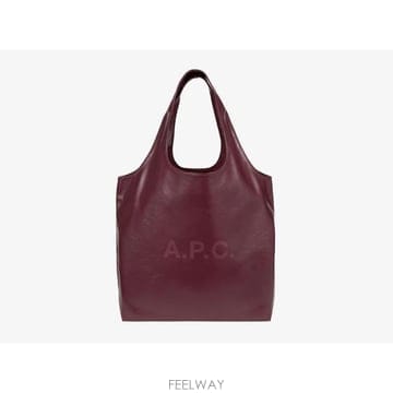 (해외배송) 아페쎄 A P C 로고 쇼퍼 토트백 PUABRM61565