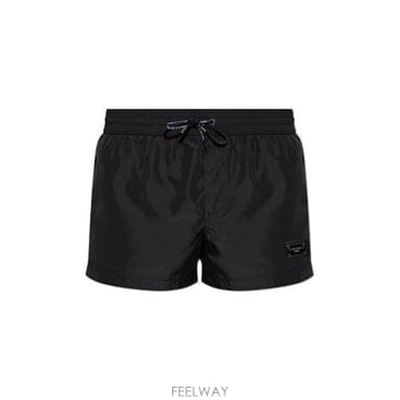 (해외배송) 돌체앤가바나 Dolce Gabbana 로고 플라크 스윔 쇼츠 M4E48TON0DK