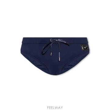 (해외배송) 돌체앤가바나 Dolce Gabbana 로고 패치 드로스트링 스윔 쇼츠 M4A76JONO05