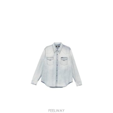 인더샵 AMIRI 아미리 블루 셔츠