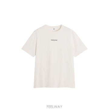 인더샵 Maison Kitsune 메종키츠네 베이지 반팔 티셔츠