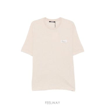인더샵 JACQUEMUS 자크뮈스 베이지 반팔 티셔츠