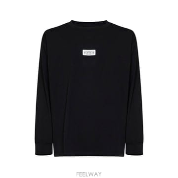 인더샵 MM6 Maison Margiela MM6 메종 마르지엘라 블랙 롱슬리브 탑