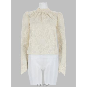 Self Portrait 26FW ���� ��Ʈ����Ʈ ž SC26 052T C CREAM IVORY26FW ���� ��Ʈ����Ʈ ž SC26 052T C CREAM IVORY