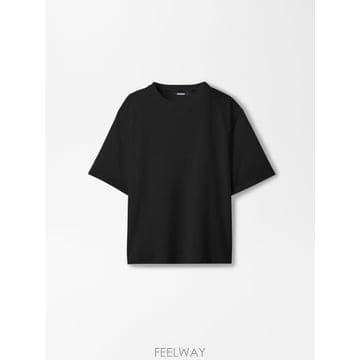 인더샵 JACQUEMUS 자크뮈스 블랙 반팔 티셔츠
