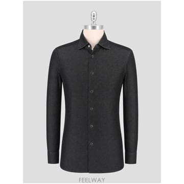 인더샵 Kiton 키톤 블랙 셔츠
