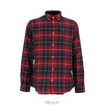 인더샵 Barbour 바버 체크 멀티컬러 셔츠