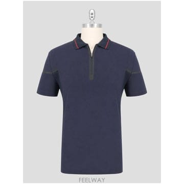 인더샵 Kiton 키톤 블루 폴로 셔츠