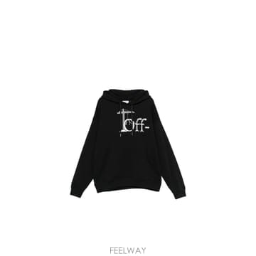 인더샵 Off-White 오프화이트 블랙 스웨트셔츠