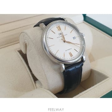 IWC포르토피노 흰판 골드핸즈 IW356517