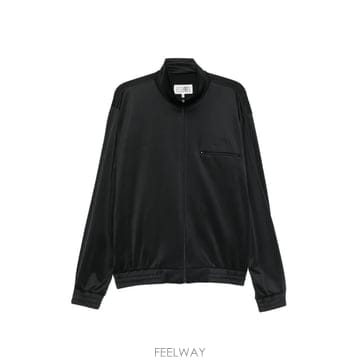당일배송 메종마르지엘라 로고 자수 집업 스웨트셔츠