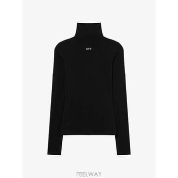당일배송 오프화이트 오프 스탬프 긴소매 스웨터