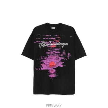 당일배송 발렌시아가 드림 그래픽 프린트 티셔츠