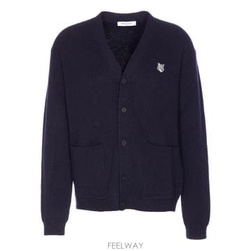 당일배송 메종 키츠네 폭스 헤드 버튼 가디건