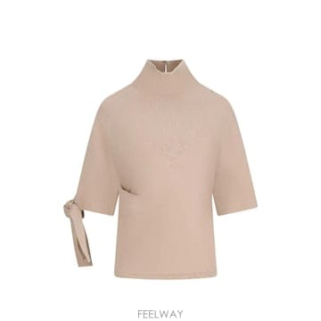 당일배송 쟈크뮈스 피오코 니트 스탠드 칼라 탑