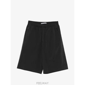 당일배송 알렉산더왕 퍼포레이티드 로고 미디 쇼츠