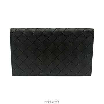 보테가베네타 Bottega Veneta 629680 그린 투톤 인트레치아토 장지갑