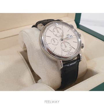 IWC 포르토피노 크로노그래프 흰판 IW391007