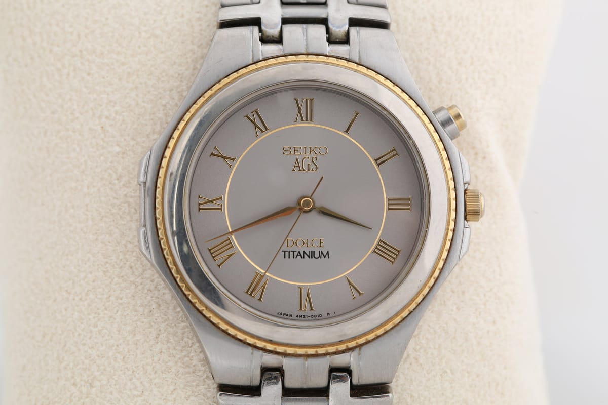 Seiko ������ Seiko AGS �׷��� ���̾� ƼƼ�� �ð� 4M21-0010������ Seiko AGS �׷��� ���̾� ƼƼ�� �ð� 4M21-0010