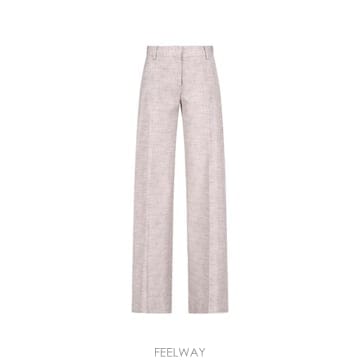 26FW 에르마노 설비노 스트레이트 팬츠 D496P718 QZMS4935 BEIGE