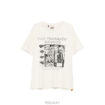 26SS 갤러리 디파트먼트 포스트 그래픽 티셔츠 TOP008 LIGHTARCHIVALPRINTED IVORY