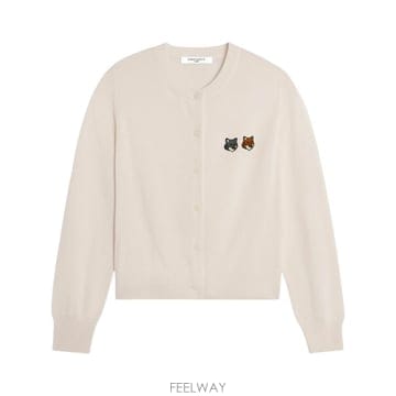 26FW 메종키츠네 가디건 MRWKC09KT1181 P702 WHITE