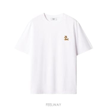26FW 메종키츠네 반팔 티셔츠 MRWJT20KJ7026 P100 WHITE