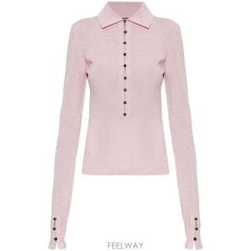 26FW 자크뮈스 긴팔 티셔츠 25HPOW00806AK00145 410 PINK