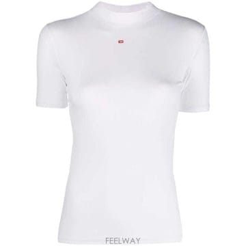 26FW 디젤 T 몽키 마이크로디브 로고 탑 A103980BLAN 100