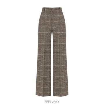 26FW 에르마노 설비노 스트레이트 팬츠 D496P308ZHY G4900 Marrone