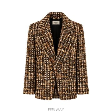Saint Laurent 26FW ���ζ� �̱� �극��Ʈ Ʈ���� ���� 871063Y3L80 2577 MARRON NOIR CRAIE26FW ���ζ� �̱� �극��Ʈ Ʈ���� ���� 871063Y3L80 2577
