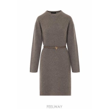 26 F/W 파비아나 필리피 니트 벨트 드레스 ABD226F139/M B0012489370