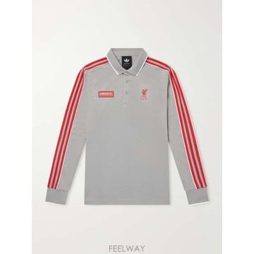 아디다스 SPZL FC LIVERPOOL 로고-엠브로이드 저지 폴로 B0082491337