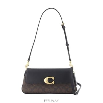 26 F/W 코치 시그니처 젯 숄더 백 COACH 레더 블랙 CFQ7 B0732490535
