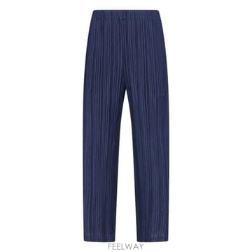 26FW 플리츠플리즈 스트레이트 팬츠 PP68JF382 75 BLUE