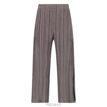 26FW 플리츠플리즈 스트레이트 팬츠 PP68JF283 17 BROWN