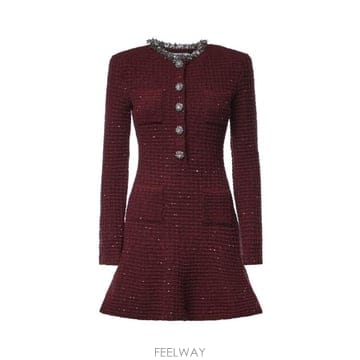 Self Portrait 26FW ���� ��Ʈ����Ʈ �� ���ǽ� SC26152S BU BURGUNDY26FW ���� ��Ʈ����Ʈ �� ���ǽ� SC26152S BU BURGUNDY