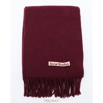 26FW 아크네 스튜디오 내로우 울 프린지 머플러 CA0210 AF6 BURGUNDY MELANGE