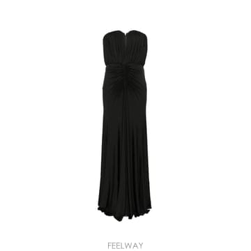셀프포트레이트 black jersey bandeau maxi dress 12331834114312 TP725