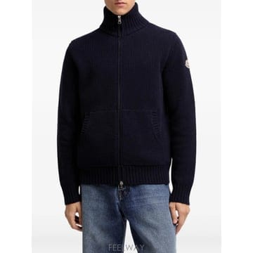 Moncler ��Ŭ���� logo patch zip fastening cardigan 12331825561864 TP7257��Ŭ���� logo patch zip fastening cardigan 12331825561