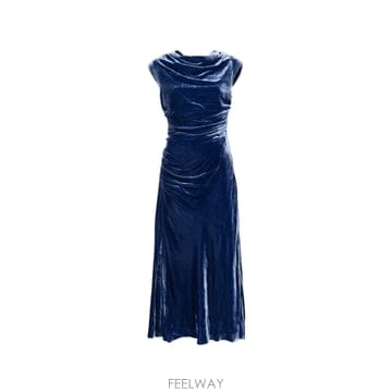 | Other Brand | SIMKHAI Burke draped velvet midi dress 12331834245384 TP7257SIMKHAI Burke draped velvet midi dress 12331834245384 